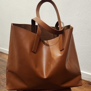 Everlane Tan Leather Tote Bag